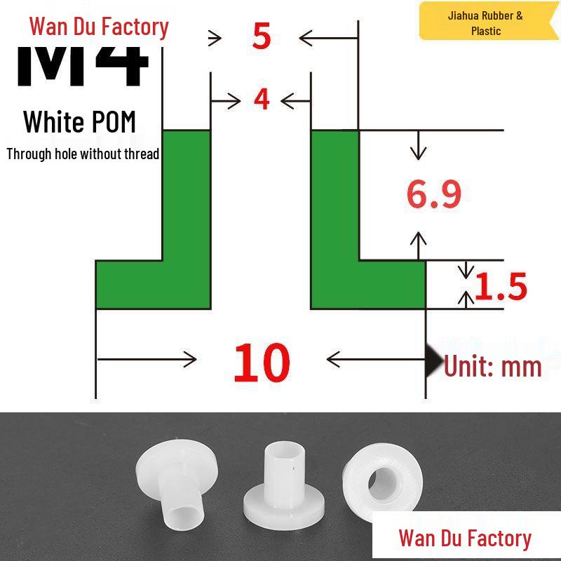 T-Shaped Nylon Insulating Bushing Spacer for M3-M35 Threads