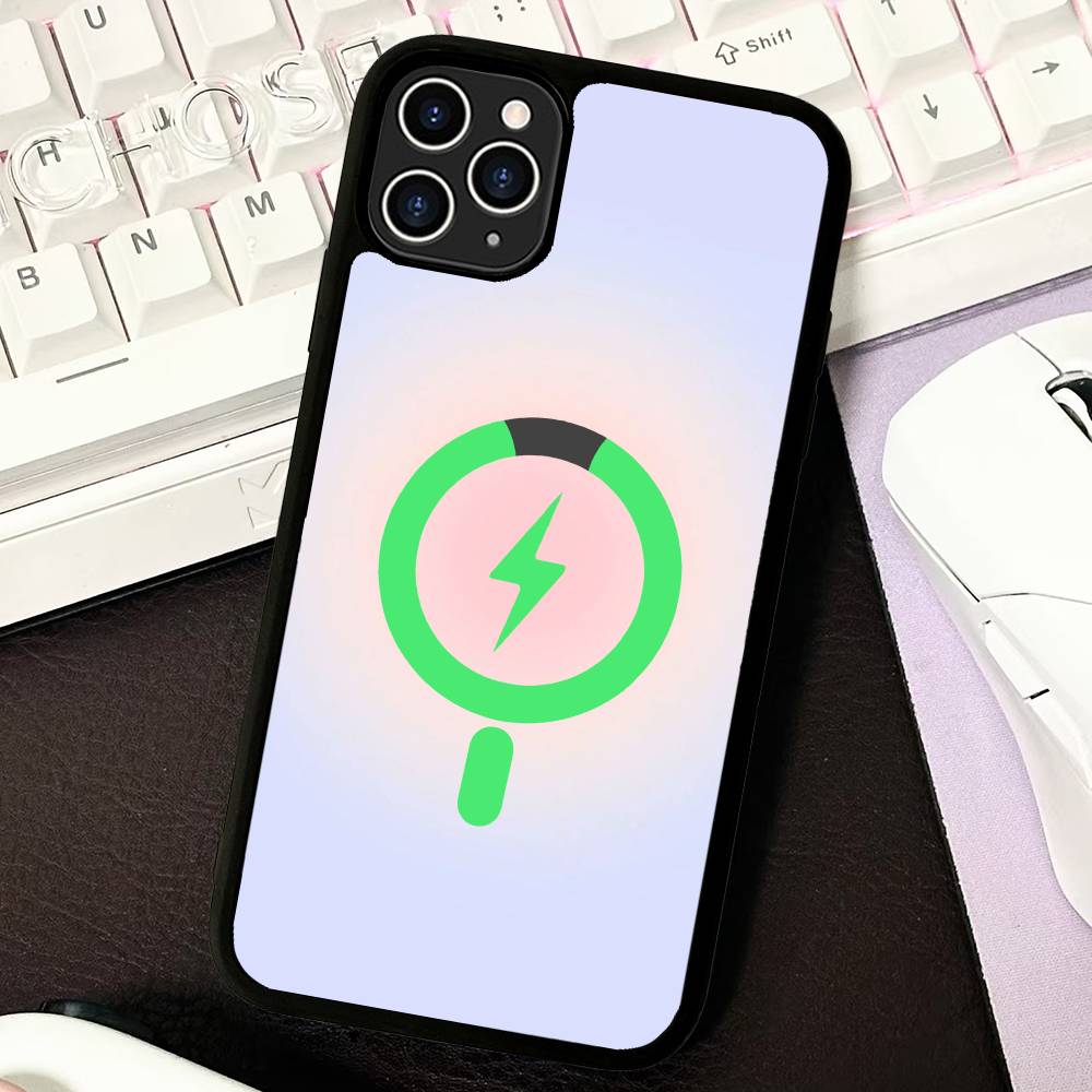 INS Colored Halo Minimalist Style Phone Case Magesafe Magnetic Wireless Charge Case For IPhone 16 11 12 13 14 15 Pro