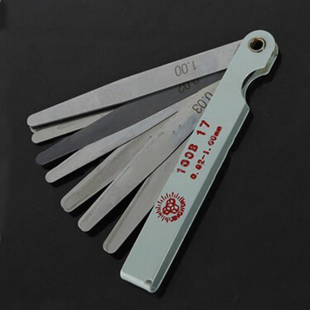 0.02 To 1MM 17 Blade Thickness Gap Metric Filler Feeler Gauge Measure Tool For Feeler Gauge Valve Shim Use