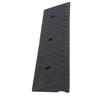 Tragbare Bordsteinrampe Schwerlast-Gummi-Schwellenrampe Auto-Neigungsstufenmatte für Türschwelle Gehweg Laderampe 100x25x10cm
