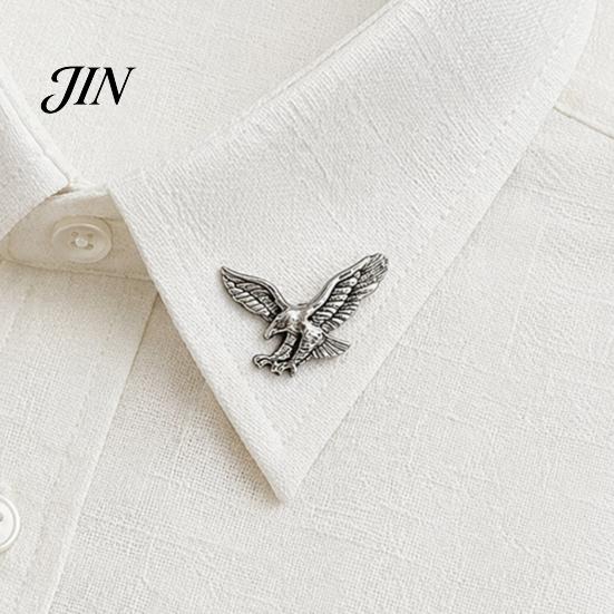 Scratch-resistant Pin Men Brooch, Eagle Design Lapel with Invisible Buckle, Wings Claw Suit Accessory Metal Badge for Suits Shirts Coats Ties Business