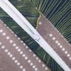 Bedding Set 180x200 COTTON FLANNEL WITH FLUSH, Dark Gray with Leaves