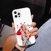 Christmas Art Girls Coffee Phone Case For iPhone 17 Air 16 Pro Max 16E 15 + 14 Plus 11 12 13 Mini 7 8 SE Gift Print Cover Fundas