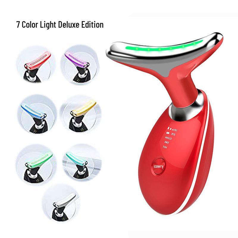 

Vibrating Neck Lifting & Firming Device for Nasolabial Fold Reduction and Facial Care Seven-color Light Deluxe Edition