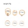 Gold Retro Punk Boho Ring Set 68