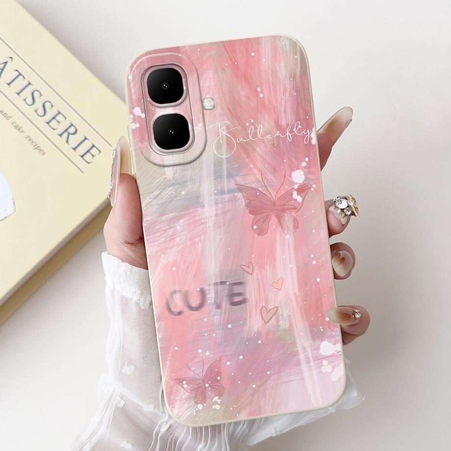 For Infinix Smart 10 X6725 Case Cartoon Luxury Girly Painting Funda For Infinix Smart 10 Plus X6725B Back Cover Soft Silicone