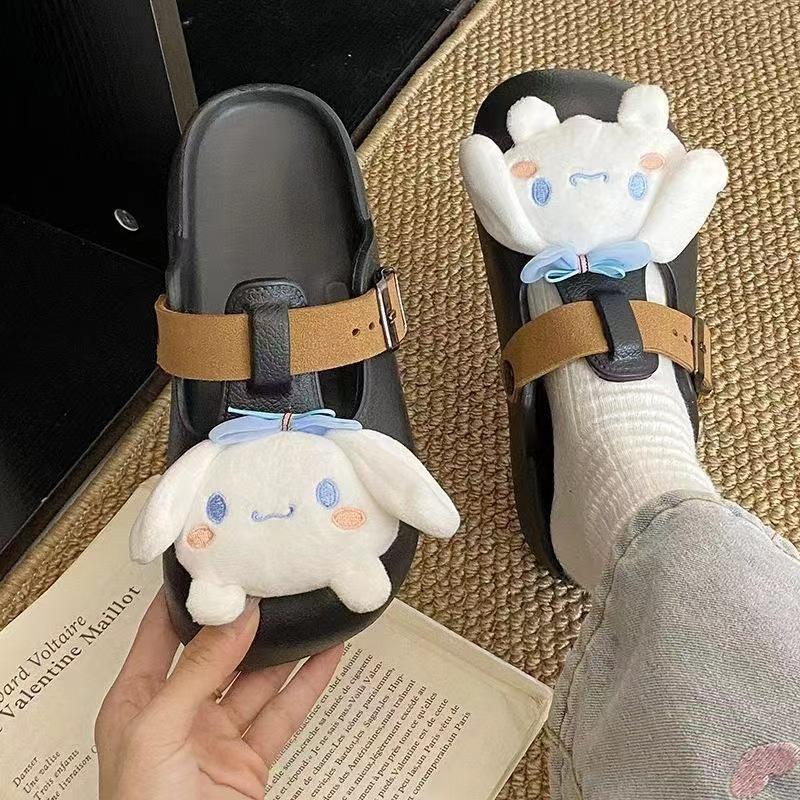 Yugui Dog Wears Bag Head Slippers In Early Autumn, Versatile, Soft, Trimmed Hook, Comfortable, Flat Bottom and Half Drag