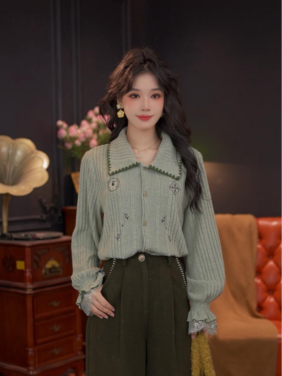 25th Anniversary Retro Hong Kong Style Women s Versatile Slimming Shirt #G14745 Small