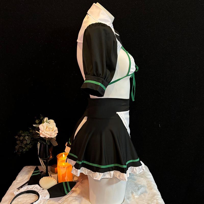 Hot Erotic Sexy Anime Bunny Girl Cosplay Lingerie Maid Role Play Bikini Unifom Apron Set Nightclub Costumes