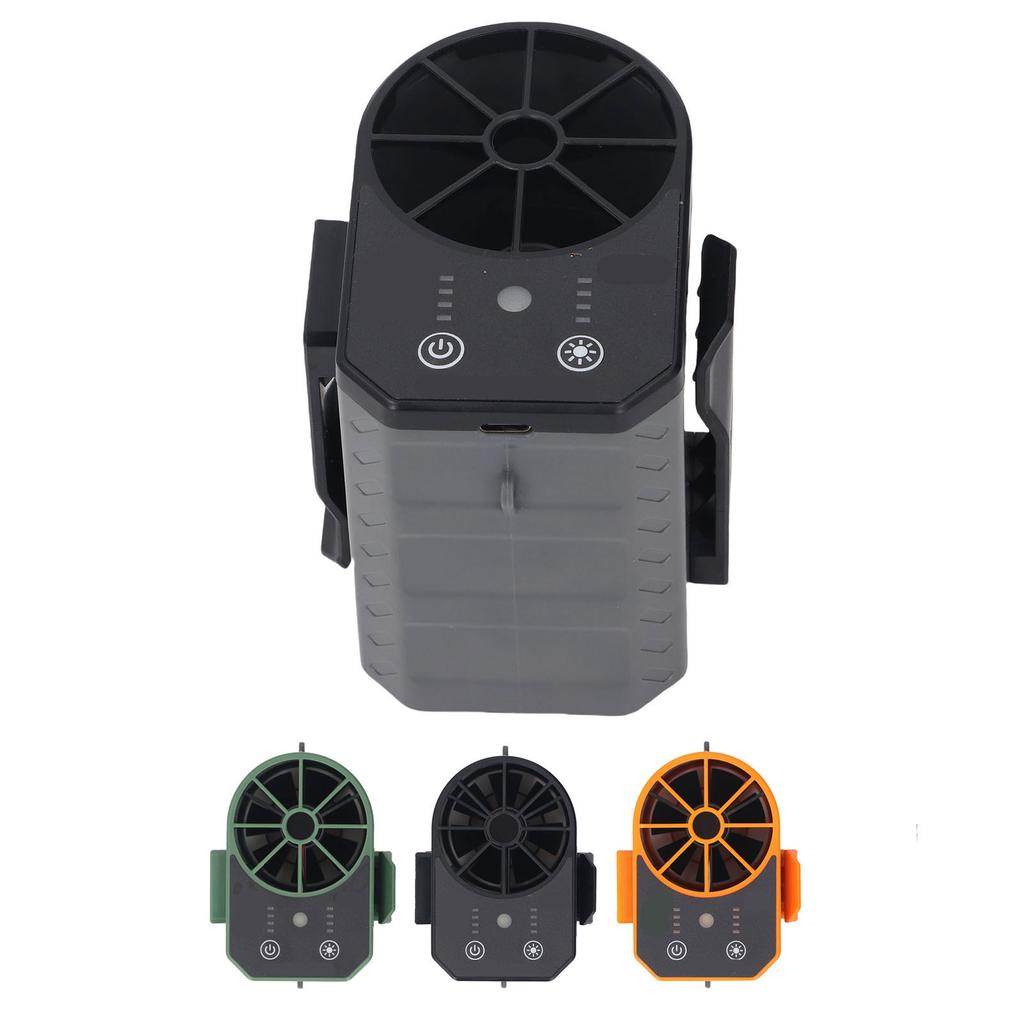 Waist Fan 4 Speed Adjustable USB Rechargeable Portable Belt Fan with LED Light for Outdoor