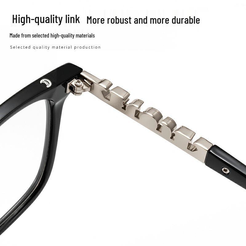 Jay Chou Oversized Fashion Glasses for Women - Arched Eyebrow Line, No-Makeup Look