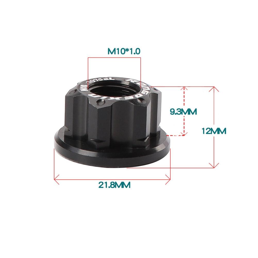 Aluminiumschraube für Fahrrad M10 Nabenmutter Flansch Stabilität des Hinterrads