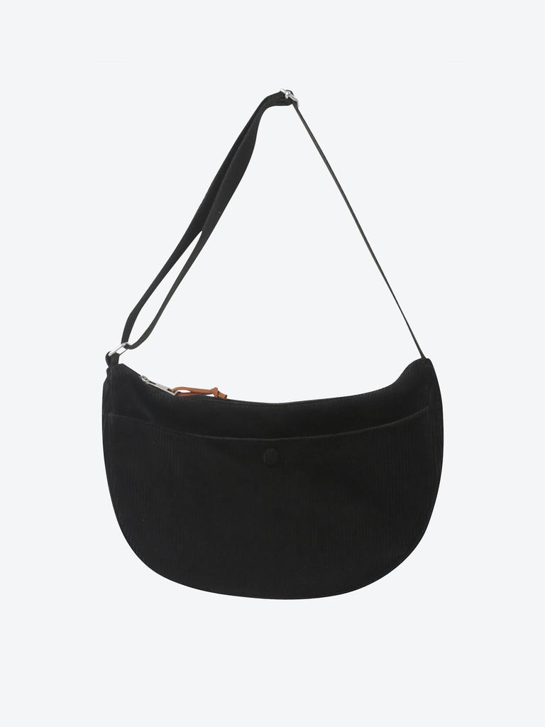 Shoopen Corduroy Half Moon Crossbody Bag (Hpabceft05 Re) Hpabcff811