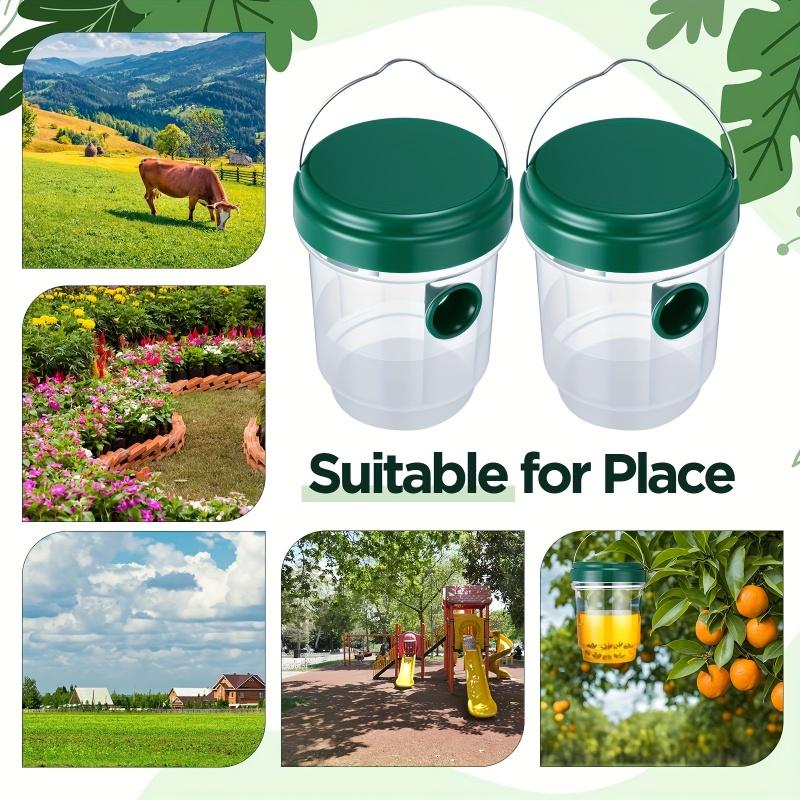 1pc Outdoor Hanging Bee Catcher For Fruit Tree Insect Repellent Protection Reusable Wasp Insect Traps Gardening Accessories