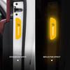 High Toughness Reflective Warning Sticker 4PCS Car Door Safety Protection Mark Mud Resistant External Decor Accessory For Skoda
