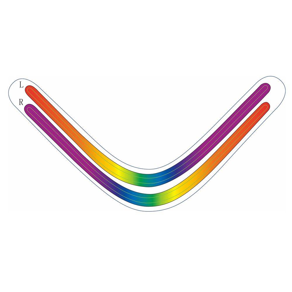 Akcesoria Samoprzylepne Naklejki Naklejki LED z Efektem Tęczy Listwa Świetlna