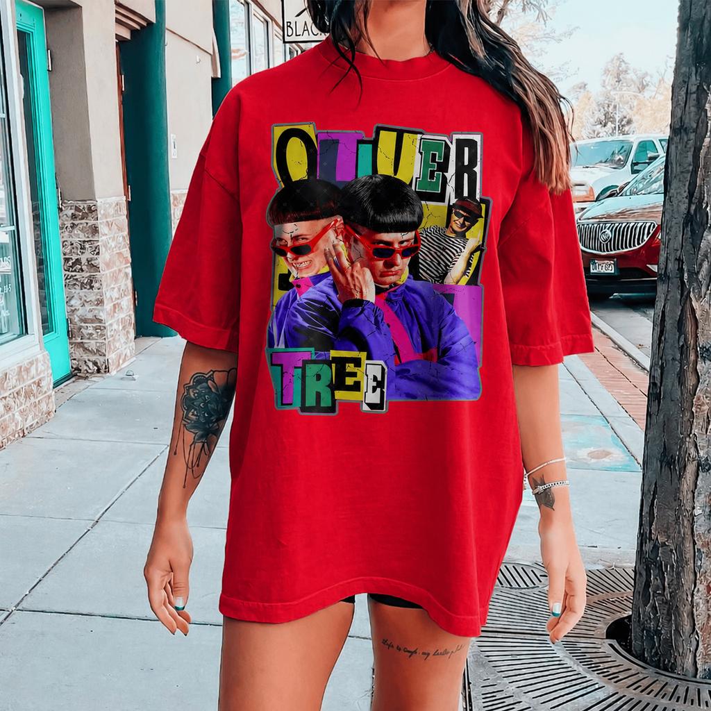 Oliver Tree Retro Vintage Printed Fan 2026 Summer T-shirt Cotton Unisex Men's Clothing Women's T Shirt Y2k Popular Casual Tee