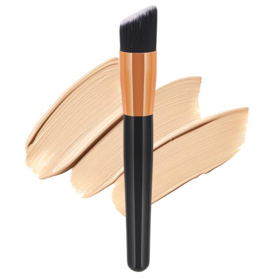 

Кисть для макияжа Нейлоновая щетина Многоразовая деревянная ручка Компактный размер Нанесение пудры Экономия труда Одна большая мягкая плотная кисть для пудры для лица для студента