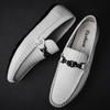 Summer Genuine Leather Mens Loafers Comfortable Flat Casual Shoes Men Breathable Slip-On Soft Driving Shoes Luxury Moccasins Man