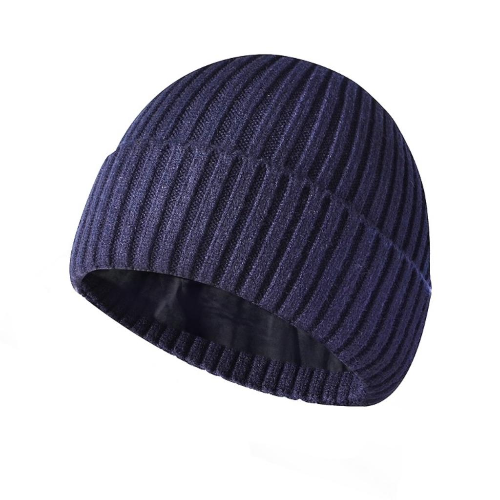 Winter inner velvet thickened warm adult unisex woolen knitted hat Skullies & Beanies
