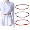 Skinny Wild Female Women Fashion Adjustable Waist Belts Thin Waistband Pu Leather Belt Dress Strap