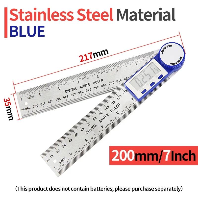 Goniometer Elektronischer Winkelmesser Digitales Messgerät Winkelmesswerkzeug Mehrwinkel-Lineal Holzbearbeitungswerkzeuge Messgerät Winkelfinder 360