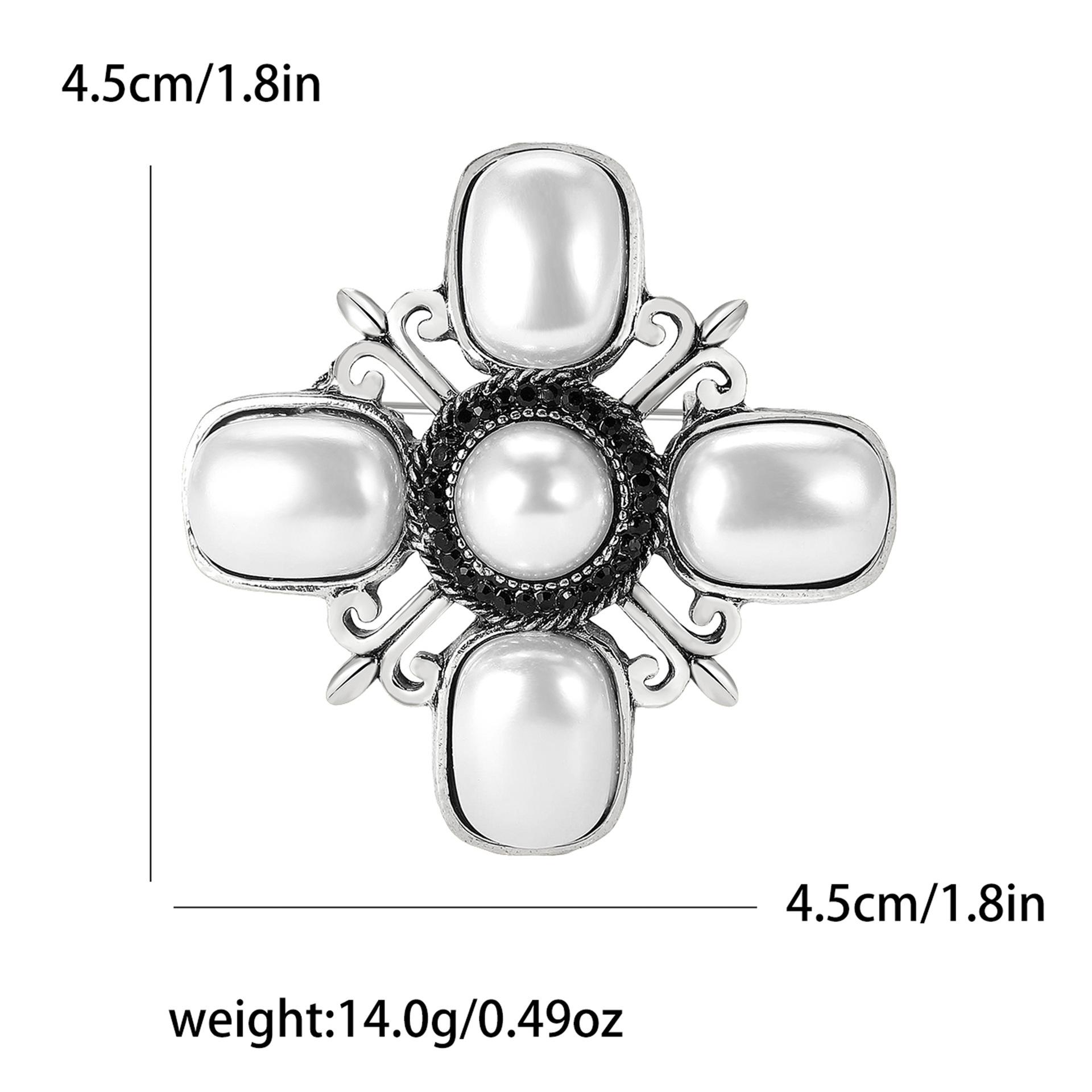 

Японская и корейская мода ретро жемчужная брошь в стиле барокко персонализированная креативная женская брошь для корсажа пальто ювелирные изделия булавка