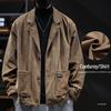 Herbst-Winter Corduroy Retro Übergröße Jacke - Hong Kong Stil