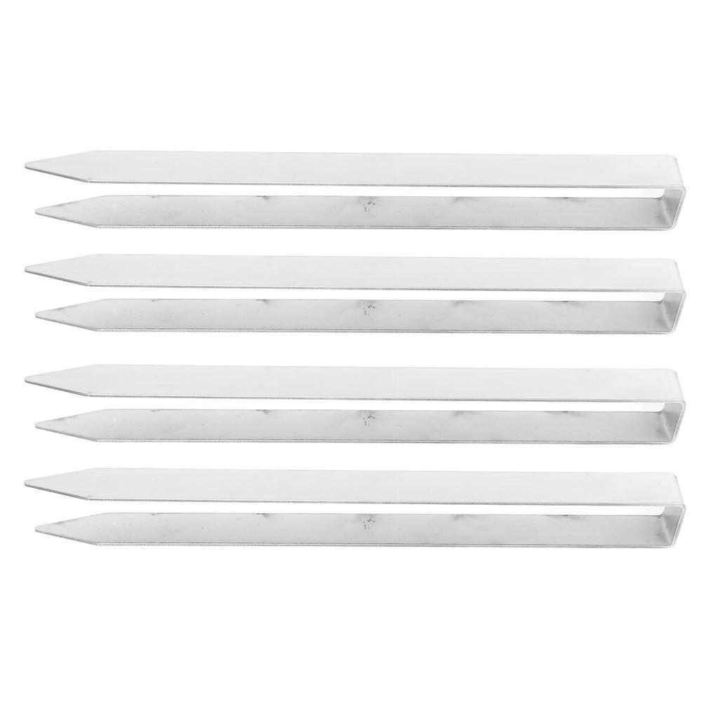 4 Pcs U Shaped Stakes Heavy Duty Stainless Steel Ground Pegs U Shape Rose Arch Ground Anchors for We