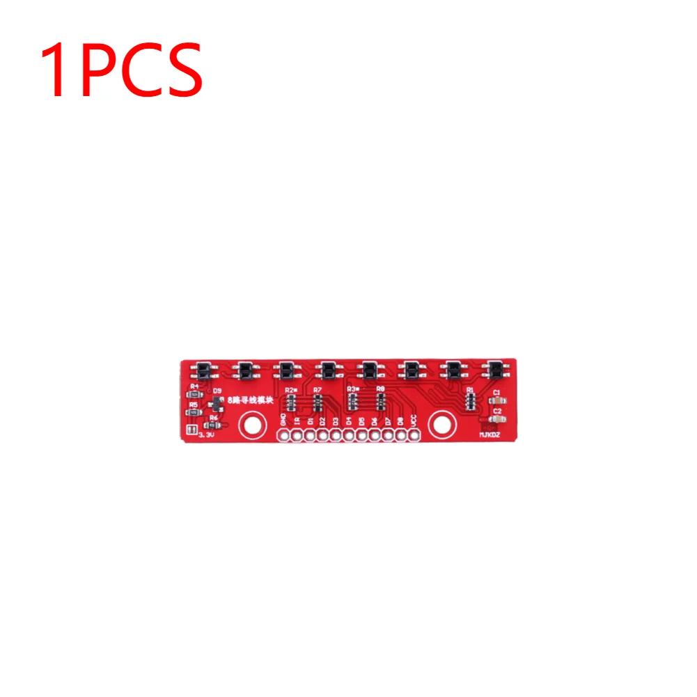10-1PCS 3.3V-5V Line Follower Infrared Detection Sensor 8 Channel 8Bit Detector Hunt Board PCB Infrared Detection Module Board