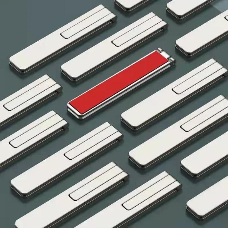 Suport magnetic pliabil pentru telefon, suport de birou din aliaj metalic, suport leneș, mini suport spate, suport universal pentru telefon, suport pentru Kickstand