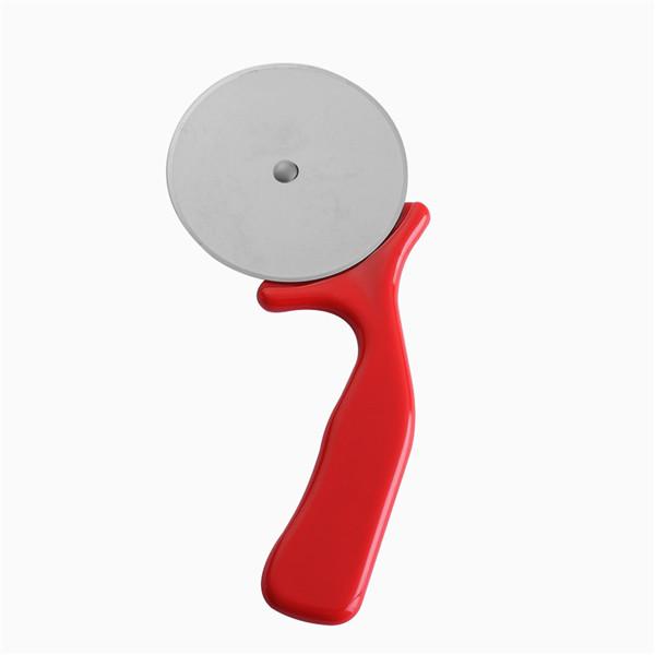 Stainless Steel Pizza Cutter Wheel Knife Wooden Handle Pastry Roller Baking Tool