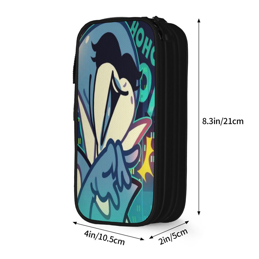 Lancer Face Pen Box Double Layer Large Capacity School Accessories Pencil Bag Amazing Gift