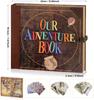 Our Adventure Book Travel Souvenir Diary Photo Book Scrapbook Photo Album Retro Style Vintage Guestbook DIY Anniversary Wedding