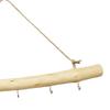15 Inch Driftwood Branch Hook Organization Easy To Use with 5 Hooks Farmhouse Wall Hanging Decor for Key Small Items Closet Room