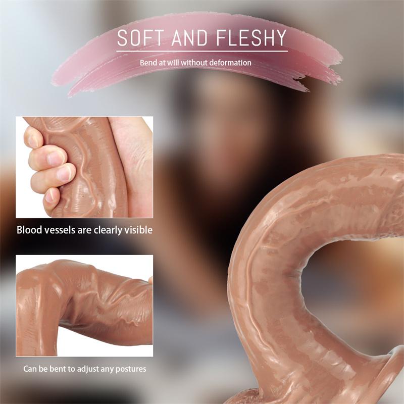 Female Simulation Big Dildo Sucker Dildo Masturbation Device Adult Products