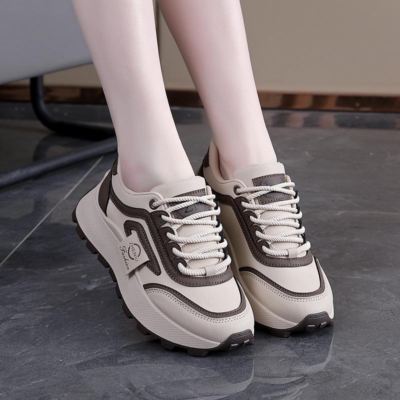 ins thick-soled heightening sports shoes spring new women's versatile fashion casual shoes student running shoes
