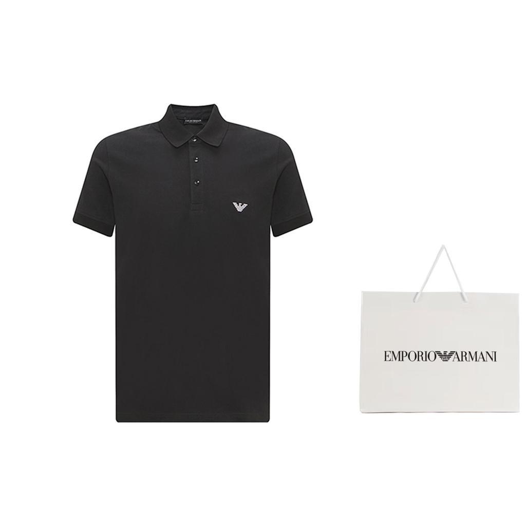 Emporio Armani SS23 Polo Shirt Men's Black 211804-3R461-20