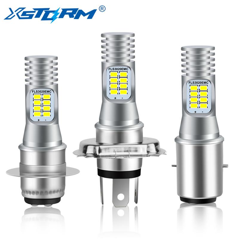 

H4 H6 Led Motorcycle Headlight Bulb Canbus P15D BA20D Fog Light 12 SMD 10000LM Hi Lo Lamp Scooter Accessories Moto Lights P15D-25-1