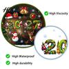PVC Window Stickers 2027 Merry Christmas Cling Santa Snowman Reindeer Glass Door Sticker Seasonal Party Decorations Static Decal for Living