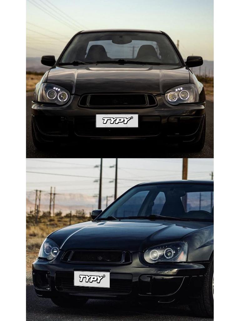 Suitable Modified LED Projector Headlight Assembly with Daytime Running Lights and Turn Signals for 2004-2005 Subaru Impreza