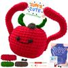 1pc,Red Apple,Crochet Set for Beginners,Include Step-by-Step Video Tutorials(Accessories In Random Color)