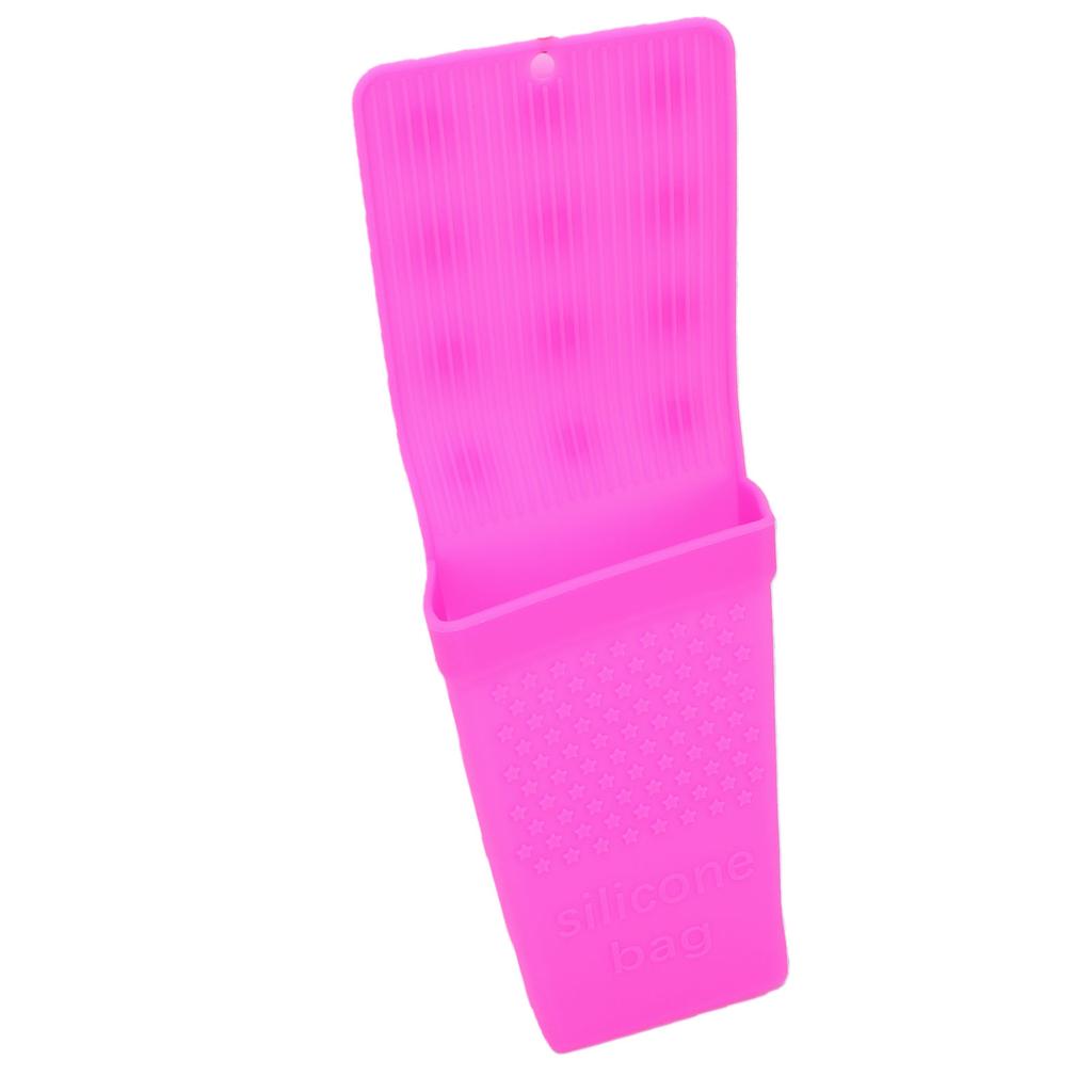 Supporto per Ferro Arricciacapelli in Silicone Resistente al Calore Supporto per Piastra per Capelli Montaggio a Parete con Ventosa per Piastra Piatta Rosato