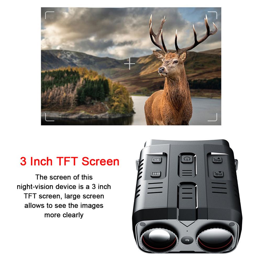 R19 Night Vision Binocular 300M Long Viewing Range 1080P Infrared Binocular Telescope For Camping Hiking Wildlife Scenery
