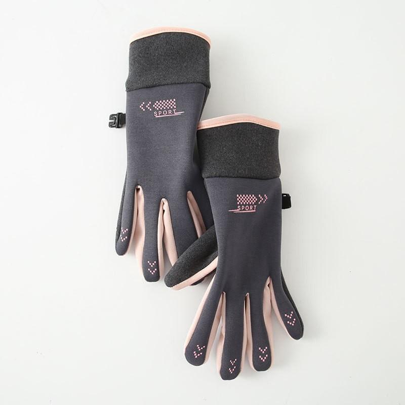 Non-slip, Windproof and Waterproof Plus Thin Velvet Touch Screen Gloves.