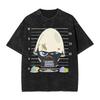 Cartoon Calimero Washed T-Shirt Man Y2K Retro Cotton T-Shirts Summer O Neck Hippie Tees Design Oversize Clothing