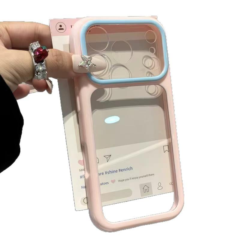 Solid Color End Box Second Change Mobile Phone Case Apple 11promax for Iphone11 Transparent Dopamine Star Case