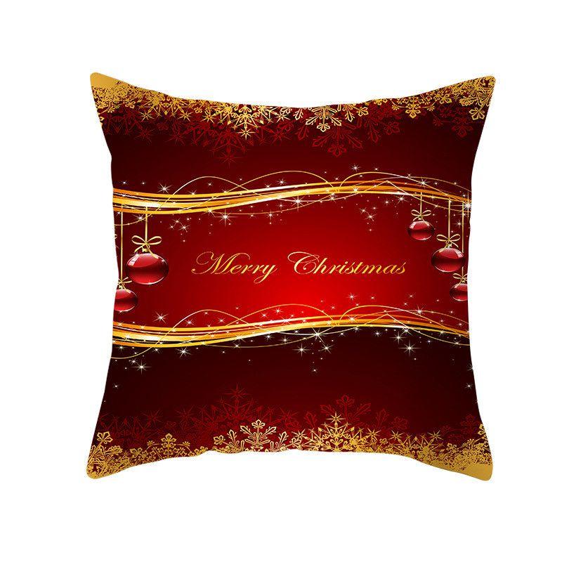 Luxurious Peach Skin Velvet Cushion Cover Featuring Santa Claus For Holiday Cheer
