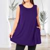 BFCCQB Bluse e Camicie da Donna Moda Casual Estive Primaverili Senza Maniche Girocollo