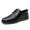 Fashion Fashion Black Men Suit Shoes Party Man Dress Shoes Italian Luxury Soft Sole Leather Formal Shoes Men Office Hollow Leather Shoes